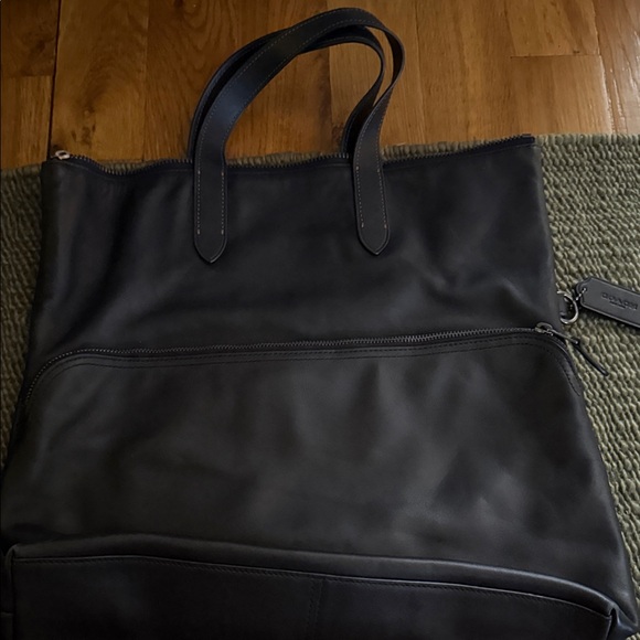 Coach Elegant Black Leather Men's Bag Coach